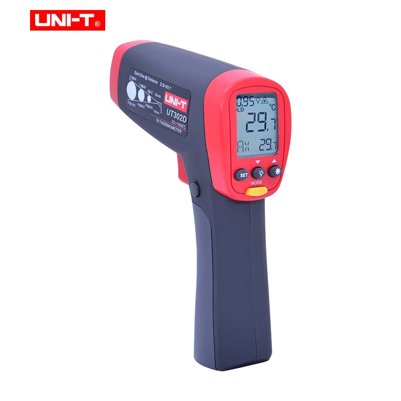 Uni-T láser Termómetro sin contacto IR infrarrojo pistola industrial pruebas de temperatura Uni-T láser Termómetro sin contacto IR infrarrojo pistola industrial pruebas de temperatura