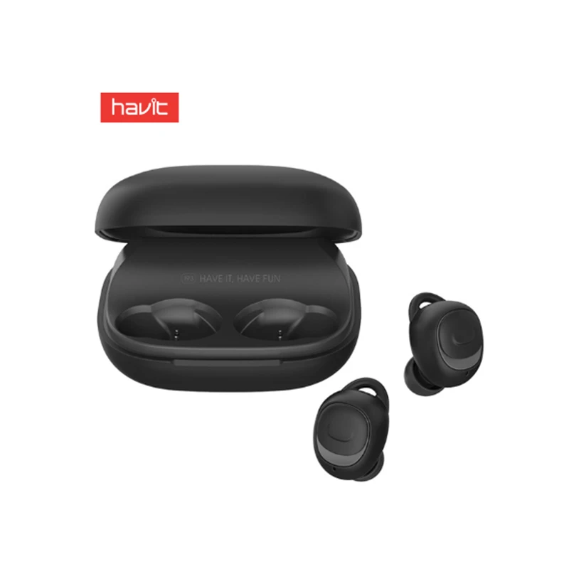 Миниатюрные беспроводные наушники вкладыши HAVIT TWS Bluetooth с аккумулятором 2200 мАч