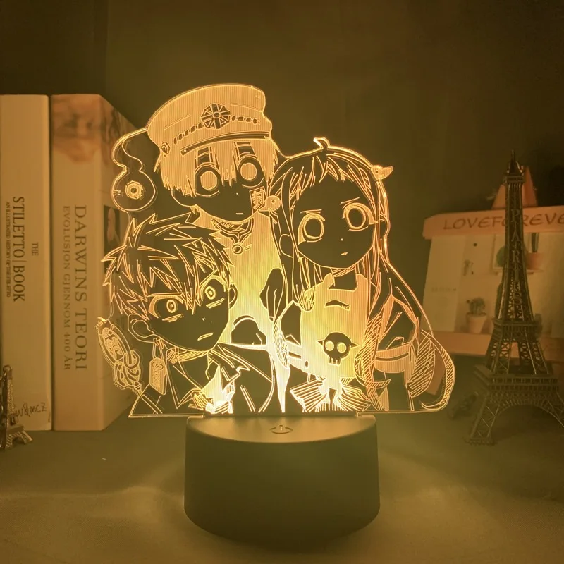 Светодиодный ночник с рисунком манги Hanako Kun цветсветильник Ник для спальни
