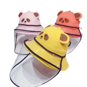 

2020 Baby Safety Face Shield Anti-spitting Protective Cap Cover Outdoor Hat Unisex Kid Cute Sun Anti-Saliva Hat Protection Hat