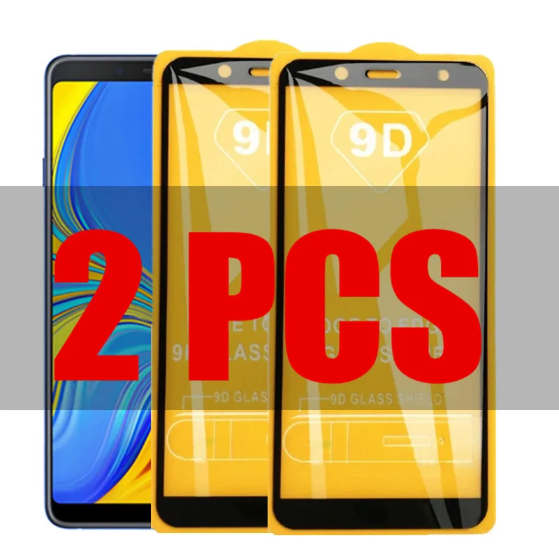 

2Pcs 9D Glass For Samsung A9 2018 Protective Glass on the for Samsung Galaxy A9 2018 A9S SM-A920F/DS Screen Protector Film