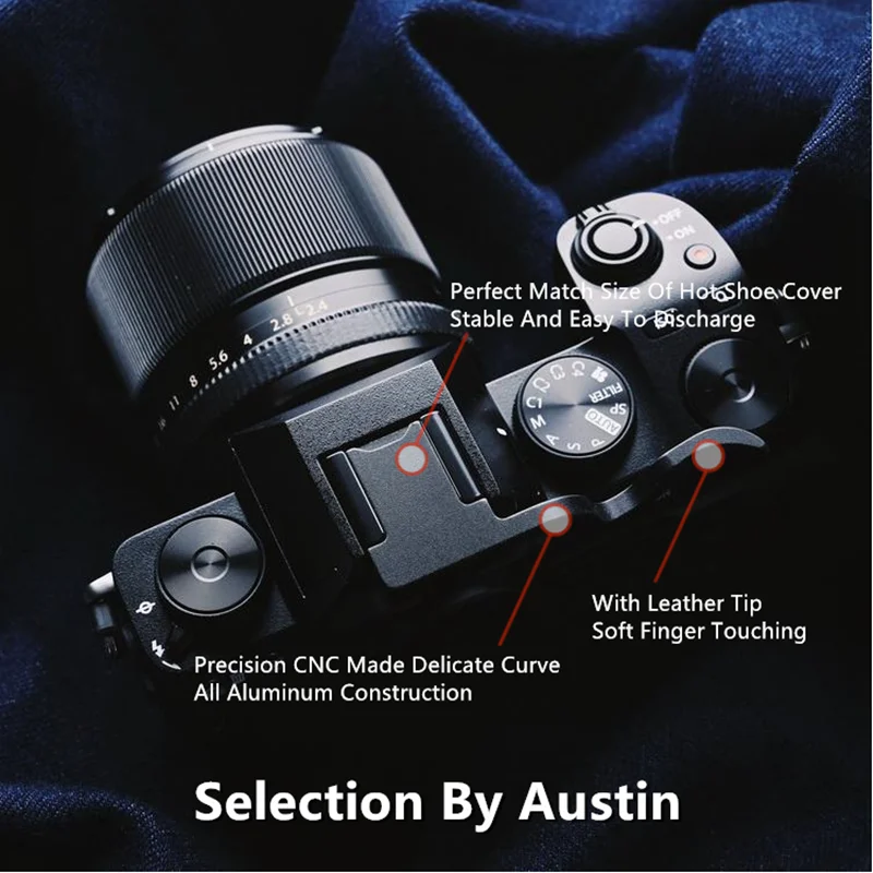 Thumb Rest Thumb Grip Hot Shoe Cover For Fuji XS10 X S10 Fujifilm Metal