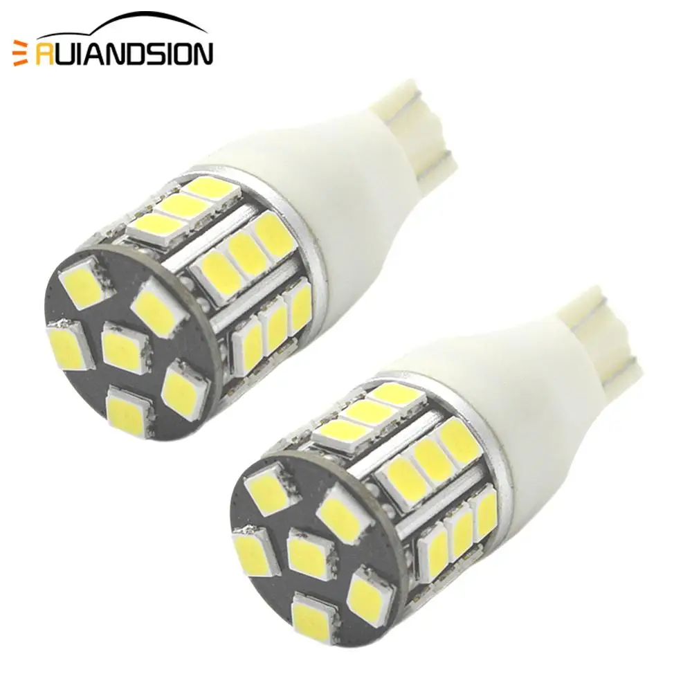 

2pcs 12-24V 600Lm W16W T15 Non-polarity 2835 30 SMD LED Backup Light 921 912 W16W LED Bulbs Car reverse panel lamp White 0.28A