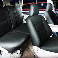 BOOST пользовательские микрофибры кожа сиденья для peugeot Buick Land Rover Maserati Kia Mazda автомобильный полный комплект подушки - Название цвета: 19-02 Black