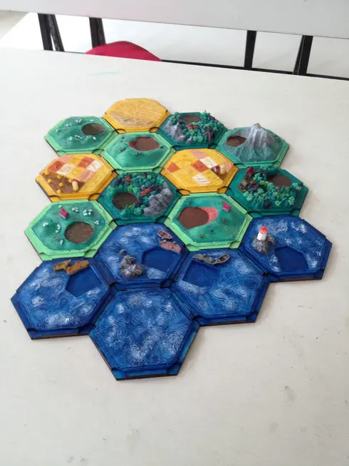 Terrain Base части настольной игры 3D Катан остров шестиугольный модуль для Gloomhaven War Table Hammer PP Infinity TRPG Настольный RPG