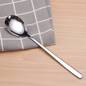 

2pcs/set Stainless Steel Spoon With Long Handle Ice Spoon Coffee Spoon Tea Home Kitchen Tableware Spoons
