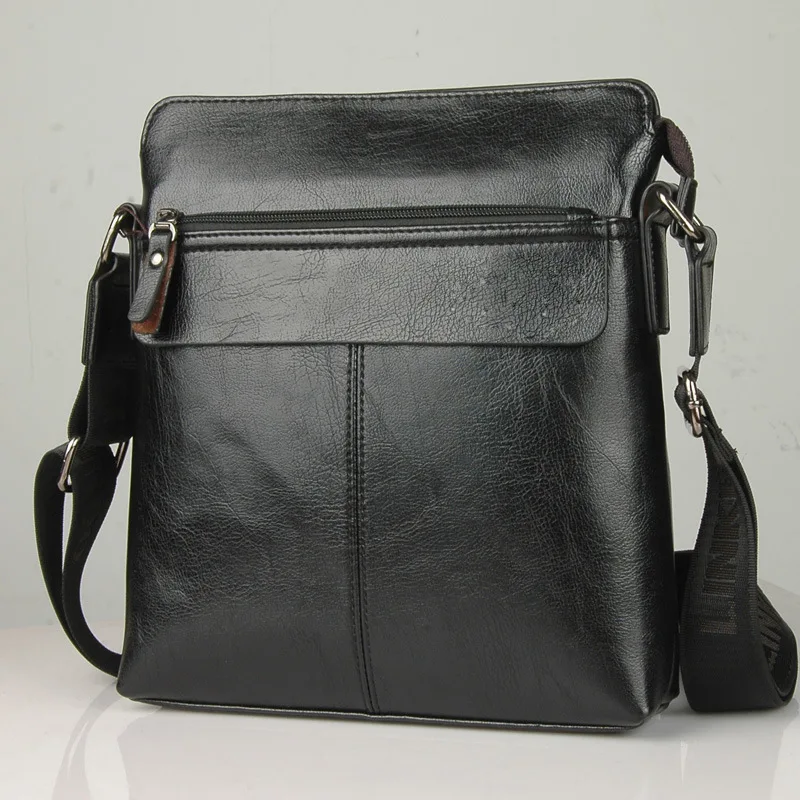 Pu Leather Messenger Bag Business Casual Shoulder Satchel Men's Handbag