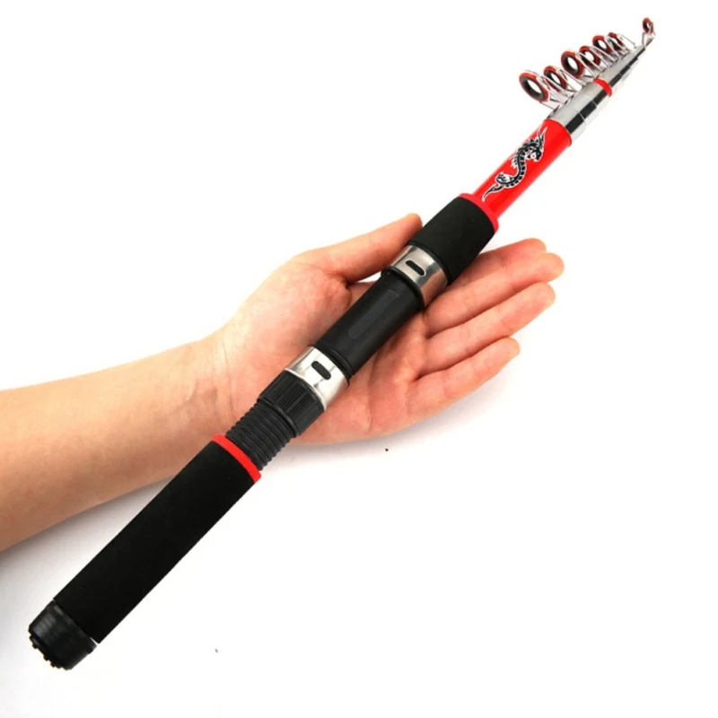 

Telescopic Fishing Rod Glass Fiber Portable Fishing Pole Travel Sea Fishing Spinning Rod Fishing Pole Tackle