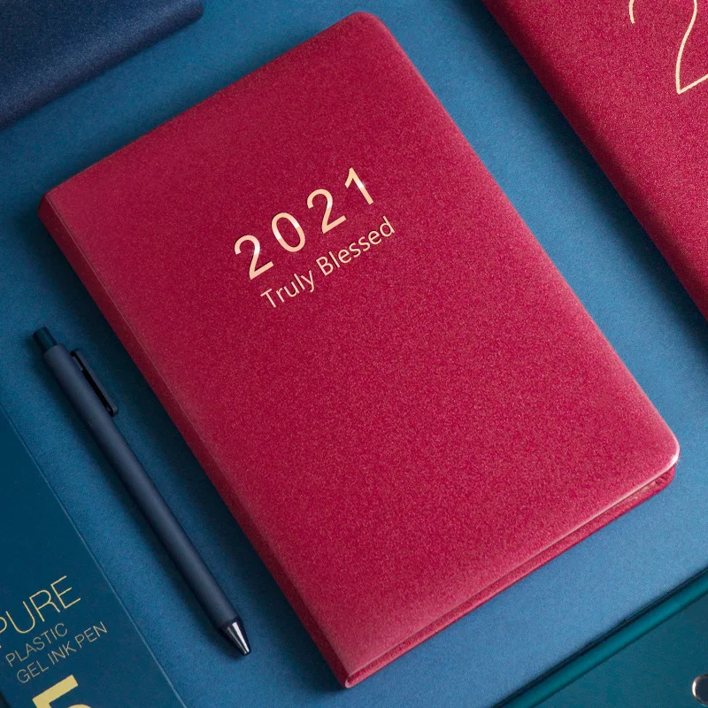 Planning Notebook 2021 Annual Calendar Planning Book Schedule Notebook Leather G 