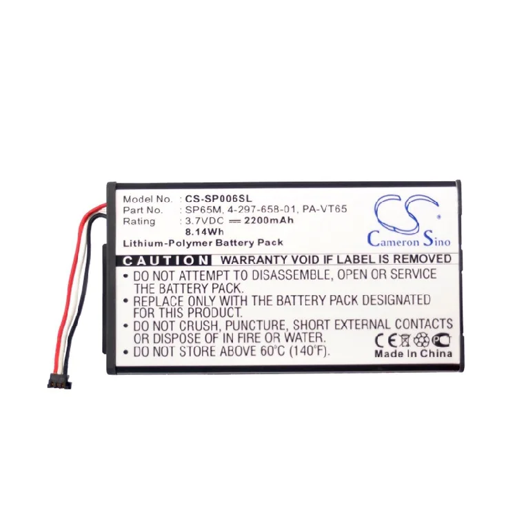 CameronSino для SONY PCH-1001 PCH-1006 PCH-1101 Игровые приставки Vita PS 4-297-658-01 PA-VT65 SP65M батарея |