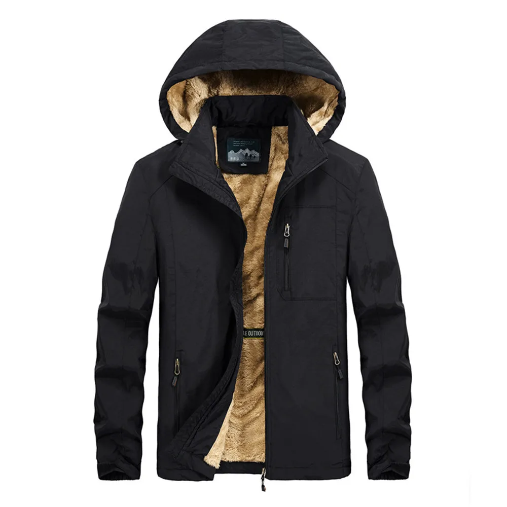 Мужские куртки для походов, спортивная одежда для улицы, водонепроницаемые пальто с капюшоном, бархатная мужская куртка для походов на лыжах, зимняя теплая куртка для кемпинга