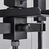 Matte Black Bathroom Bathtub Faucet Waterfall Faucet With Hand Shower Hot and Cold Water Mixer Taps Wall-mounted Bathtub Faucet 3