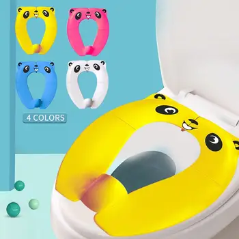 

Child Foldable Portable Toilet Seat Baby Auxiliary Toilet Mat Child Toilet Cover Potty Seat For Toilet Training In Stock