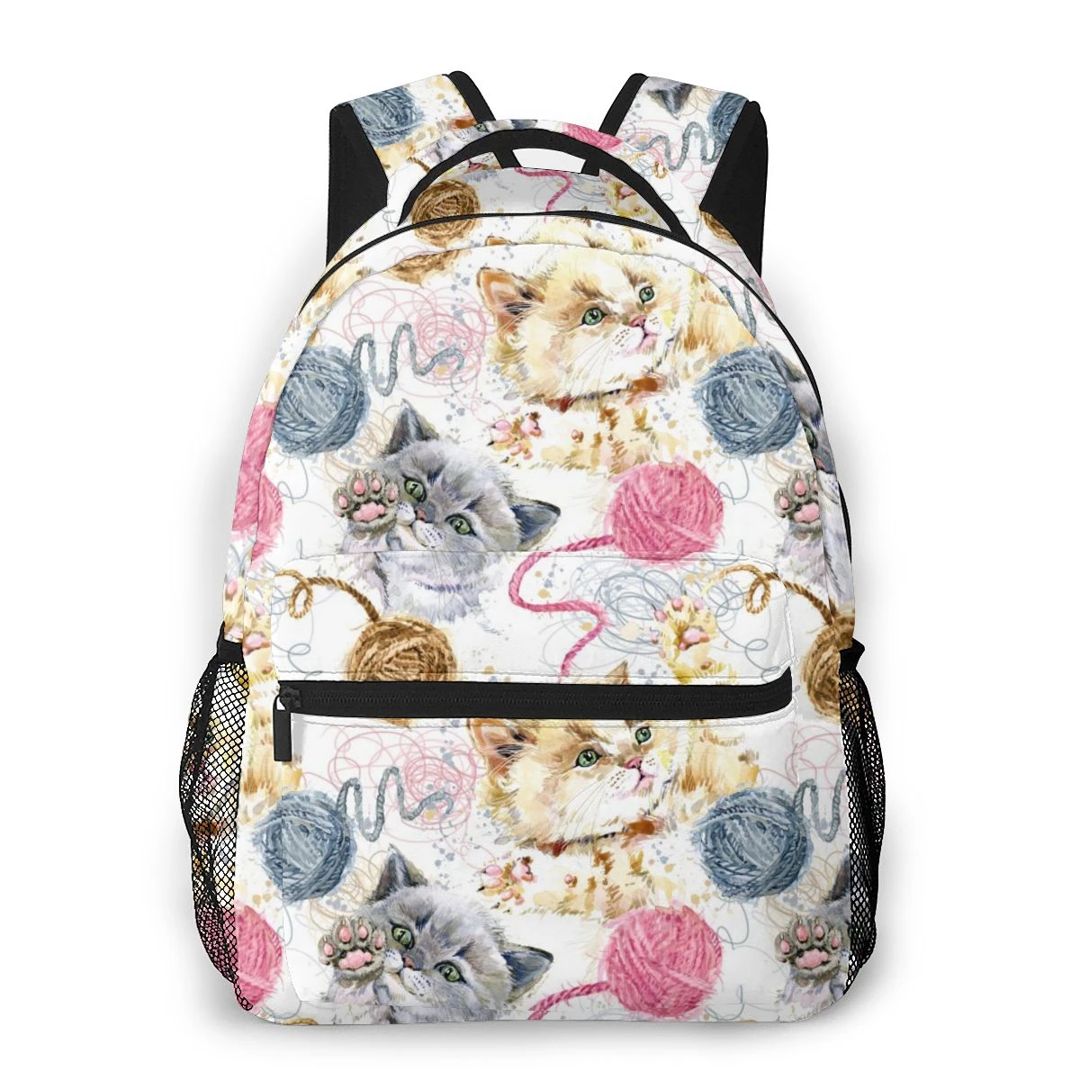 Sac A Dos En Laine Pour Femmes Cartable Pour Enfants Sac D Ecole Pour Adolescentes Chat Fils De Laine Boule Pour Ordinateur Portable Sac A Dos De Voyage Aliexpress