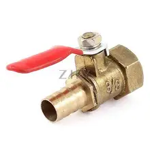 3/" PT внутренняя резьба до 10 мм шланг Задний рычаг Ручка шаровой клапан золотой тон