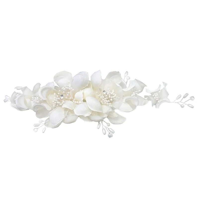 Wedding Bridal Hair Ornament Wedding Head Dress Flower Motif Clip Pin