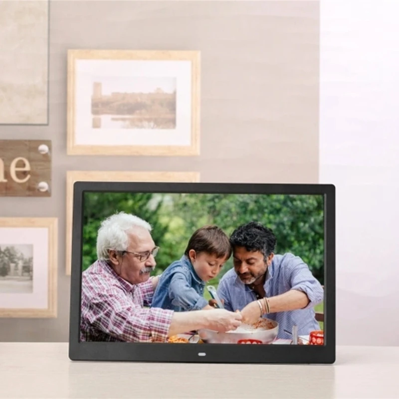 

SJD-1403 14Inch LEDs Digital Photo Frame 1280 x 800 H-D Screen Album Display Image MP4 Video MP3 Audio Clock Calendar Functions