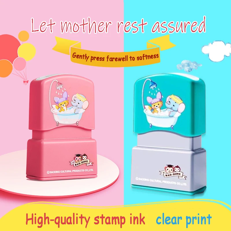 

Children's Seal Stamp Toy Baby Student Clothes Chapter Custom School Uniform Name Word Waterproof Wash Not Faded Customized
