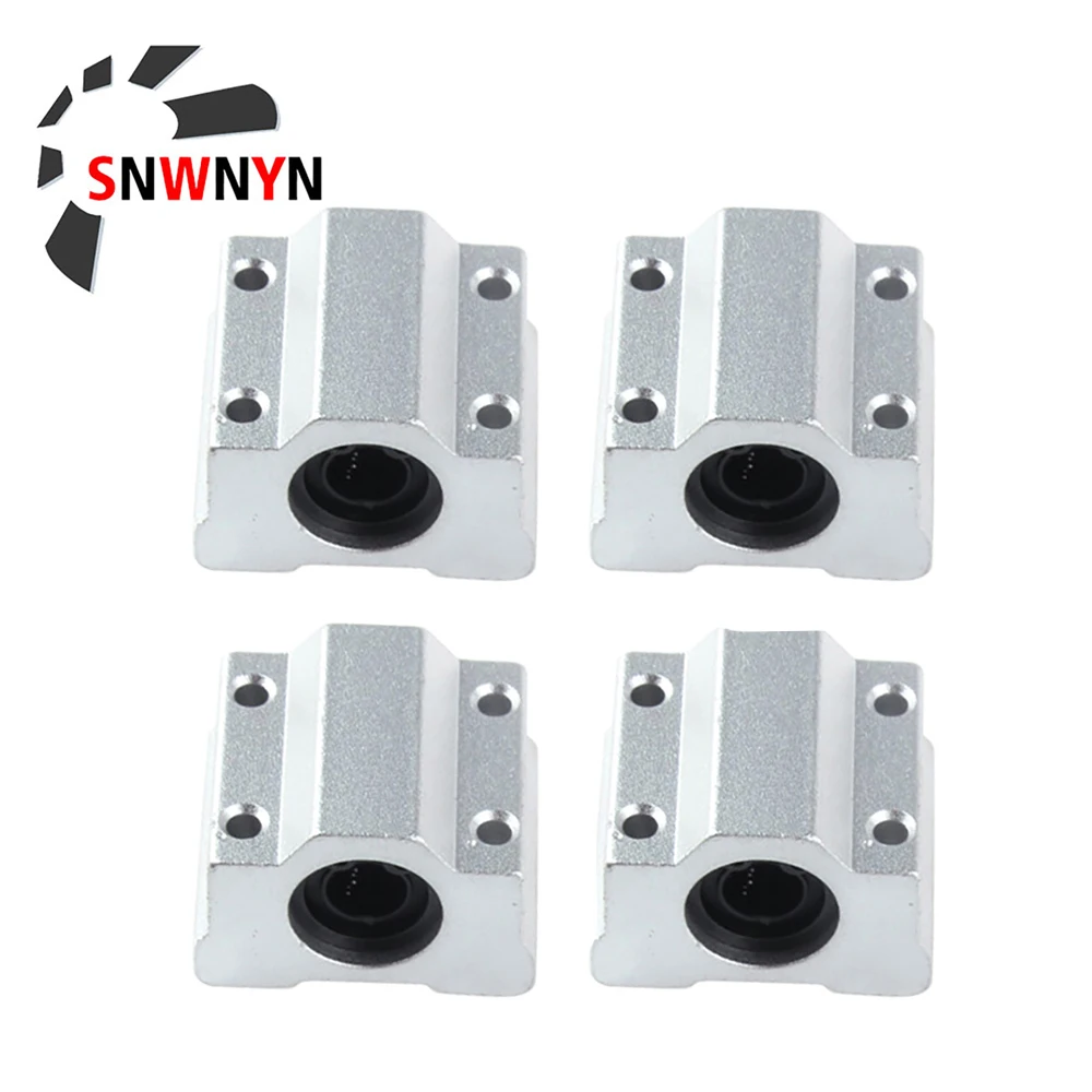 4PCS SCS8UU Bearing Slide Block Linear Motion Bushing SC8UU SC10UU SCS12UU SCS16UU 20UU 25UU Linear Shaft CNC 3D Printer Parts afbeelding