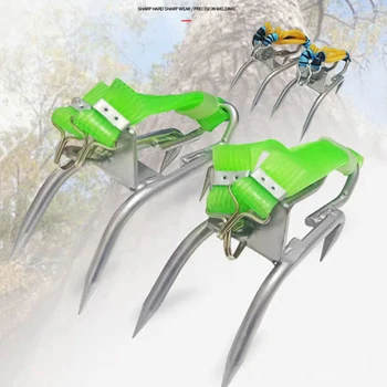 

1Pair Multifunction Tree Climbing Artifact 304 Stainelss Steel Safety Non-slip Picking Cat Tool EDF88