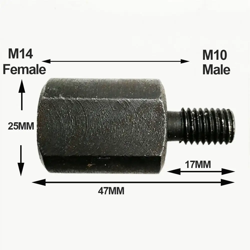 Алмазные насадки SHDIATOOL переходник с резьбы M14 на M10 5/8 или для шлифовального