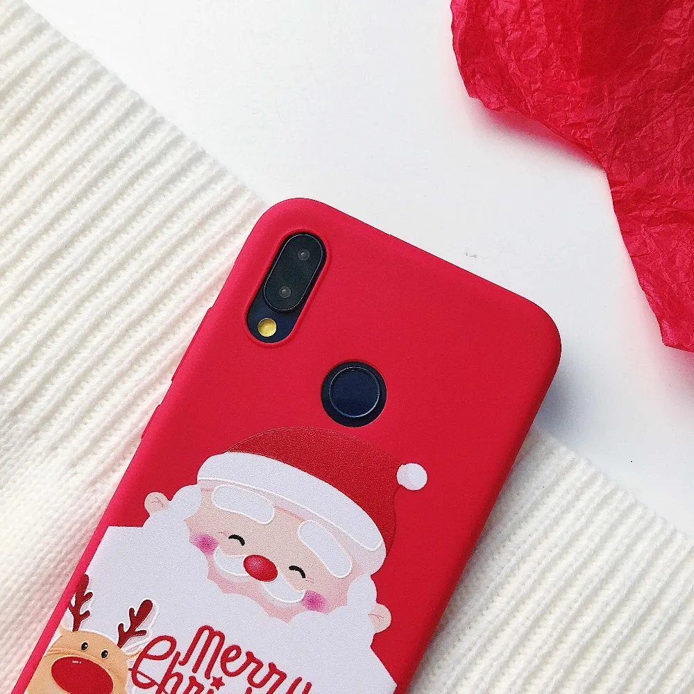 Рождественский мультяшный чехол для Xiao mi Red mi Note 7 8 5 6 Pro K20 7A противоударный чехол для mi 8 9 SE 9T A3 A2 Lite A1 Рождественский подарок чехол