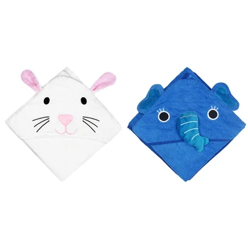 

Cartoon Animal Baby Kids Bath Towels Toddler Infant Beach Hooded Blanket Stitch Coral Fleece Throw Blanket Sleeper