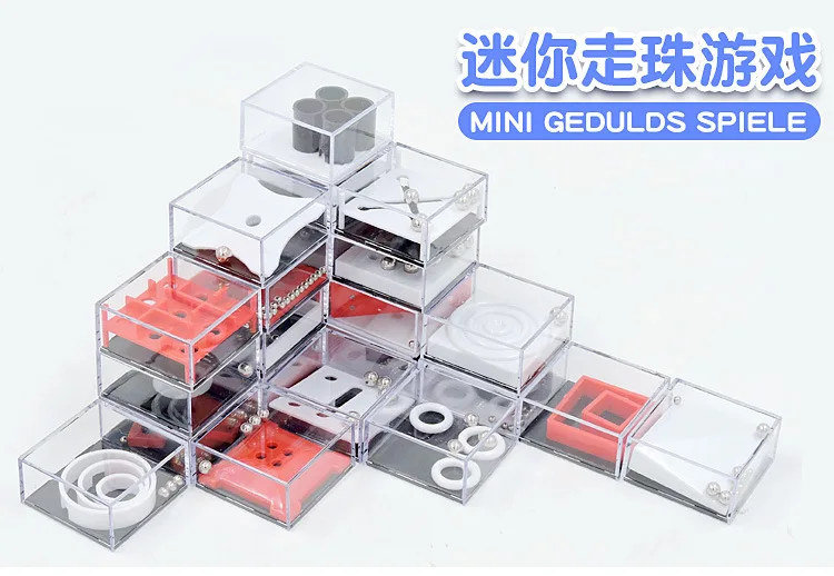 24 шт./кор., игрушка для снятия стресса Cube Новинка головоломки игрушки для расслабления балансировочный мяч лабиринт бусины интеллекта детей подарки на день рождения