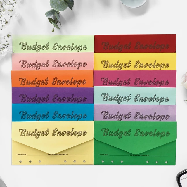 Enveloppes de dépôt d'épargne, système projecteur, budget d'évaluation de  l'argent, gardien de budget, acheminement des paiements, 12 couleurs -  AliExpress