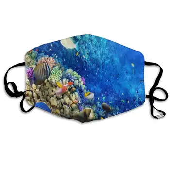 

Ocean Underwater Fashion Dust Mouth Mask Reusable Anti-Dust Face Mask Adjustable Earloop Skin Protection