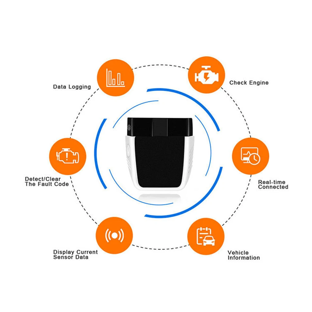 Инструмент для тестирования V2.2 Bluetooth 4,0 диагностический тестер ELM327 Универсальный Ремонт считыватель кодов Считывание данных аксессуар неисправность