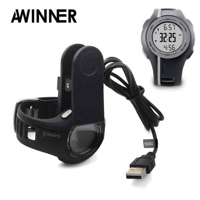 Зарядное устройство AWINNER для Garmin Forerunner 110 210, Approach S1-usb кабель для зарядки 100 см-gps Аксессуары для умных часов