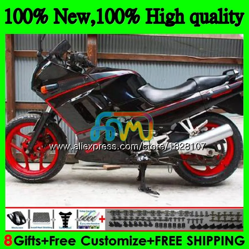 Корпус для KAWASAKI ZZR-250 90 95 96 97 98 99 ZZR 250 90-99 27BS. 60 ZZR250 1990 1995 1996 1997 1998 1999 красный цвет: черный; популярная модель обтекателей
