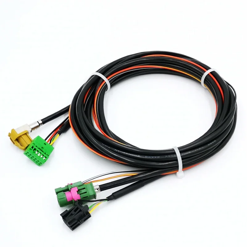 Cable Для Golf 7 MK7 VII аксессуары для салона автомобиля Carplay MDI AMI AUX USB установка штепсельная розетка адаптер с кабелем провод 5G0 035 222 - Название цвета: Cable
