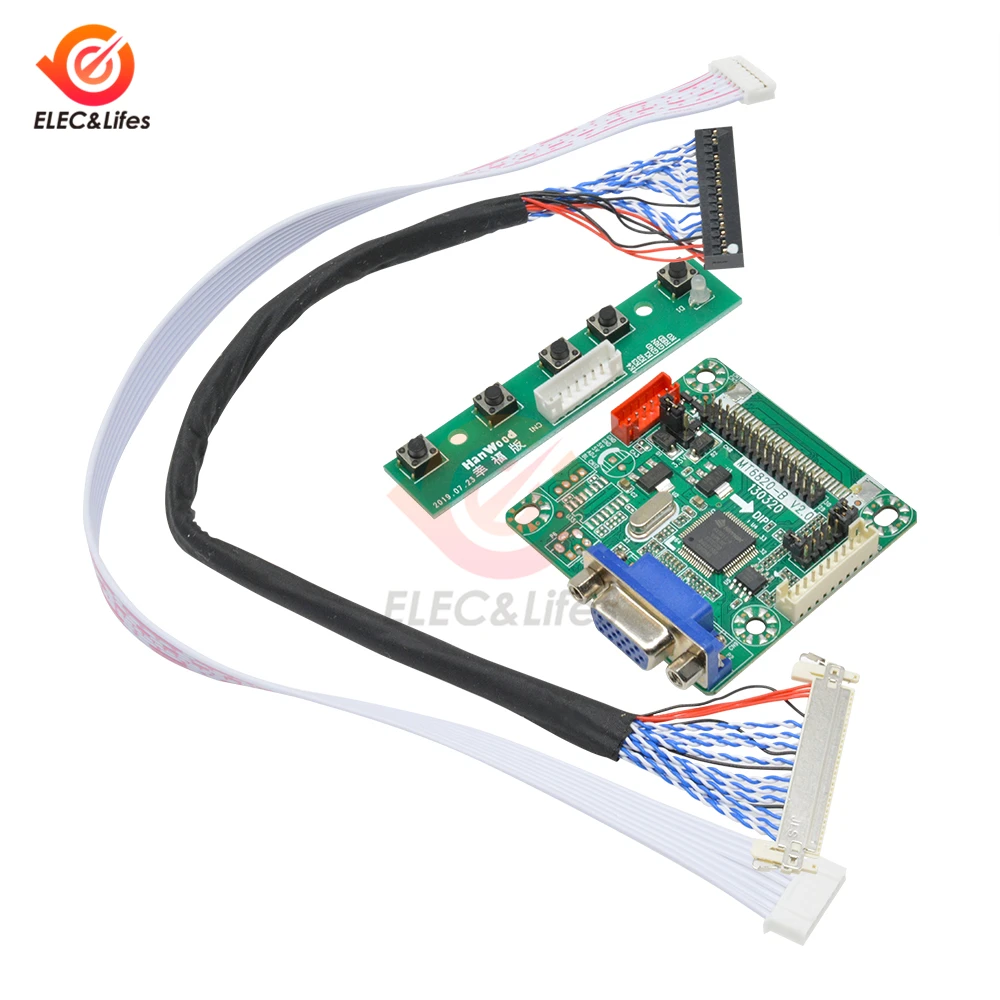 Универсальный LVDS ЖК-монитор с драйвером 5 В MT6820-B плата контроллера для 10-42
