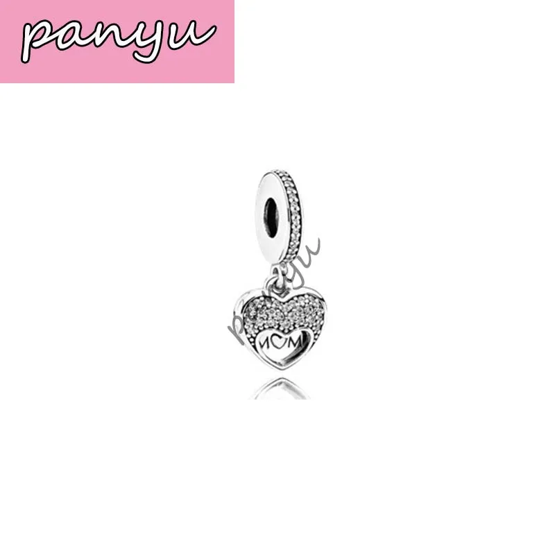 Pandoras Подвески Серебро 925 кулон в форме сердца подходит для браслета Pandoras DIY аксессуары праздничные подарки