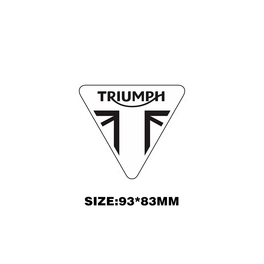 Гоночный шлем 3 м набор наклеек s для triumph логотип мотоциклетный топливный бак Предупреждение ющая этикетка Предупреждение ющая наклейка - Цвет: Темно-серый