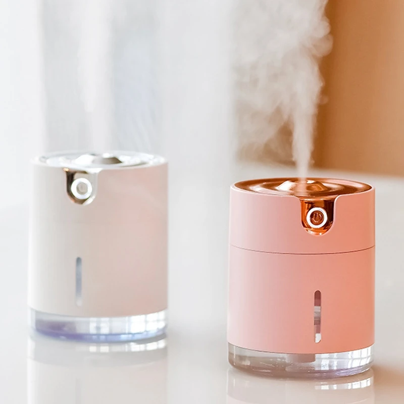 Water Pattern Wireless Air Humidifier Ultrasonic USB Rechargeable Aroma Air Essential Oil Diffuser for Travel Office White