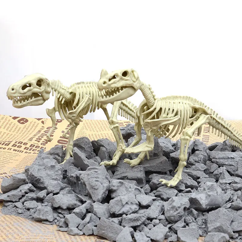 Динозавр Overlord Archeology Mining Toys скелет DIY Shilong ручной работы унисекс для детей 10-30 юаней подарок для мальчика