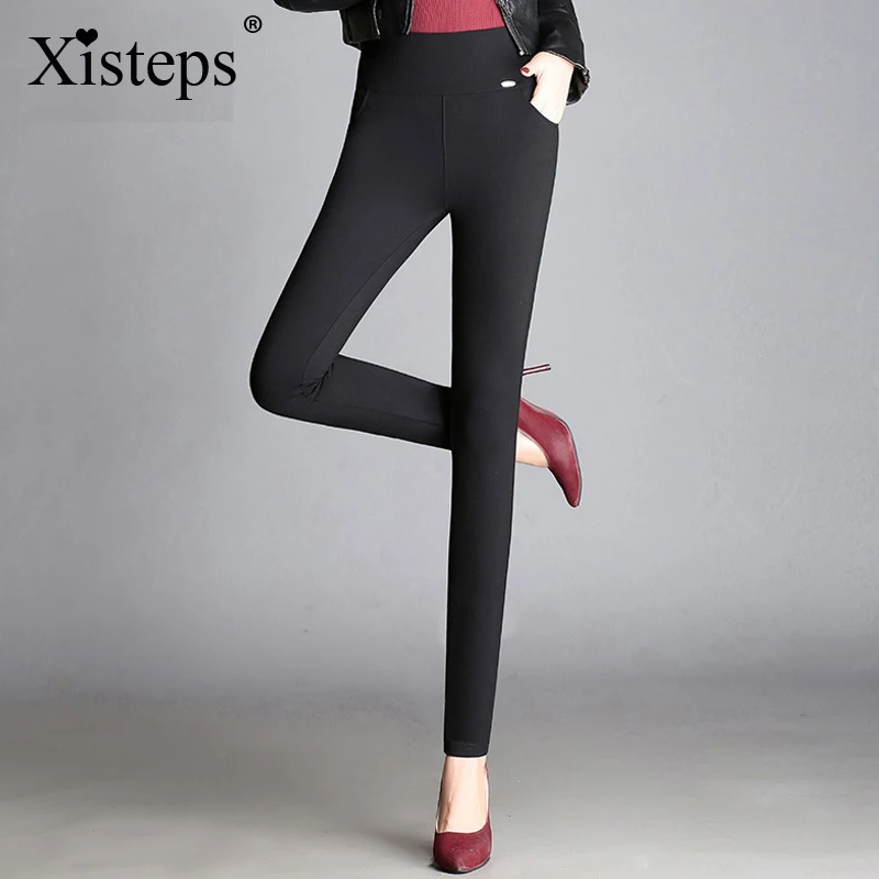 

Nonis 2017 new pencil pants 4 color plus size S-4XL formal trousers High Waist Strech skinny leggings spring all-match pantalone