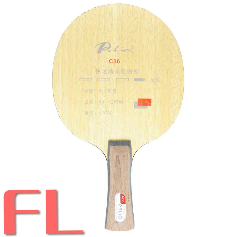 shakehand long FL Original Palio C86(C 86, C-86) table tennis blade for fast attack with loop indoor sports - Цвет: shakehand long FL