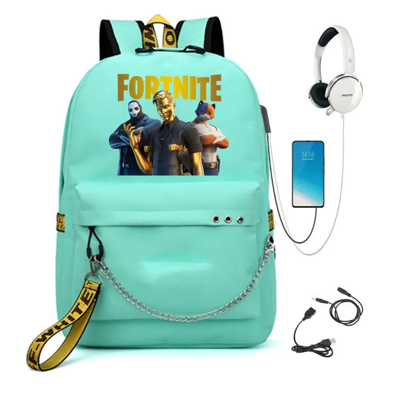 Canvas Fortnite Backpack Women Men Large Capacity Laptop Backpack
