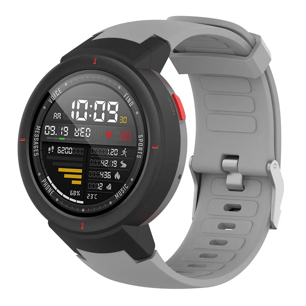 CARPRIE силиконовый ремешок для часов чехол для Huami Amazfit Verge с защитой экрана Модный Спортивный регулируемый ремешок