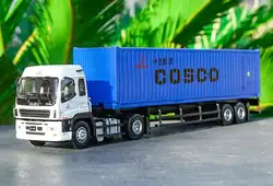 1/50 ISUZU грузовой автомобиль с прицепом COSCO Синий литой автомобиль модель коллекции