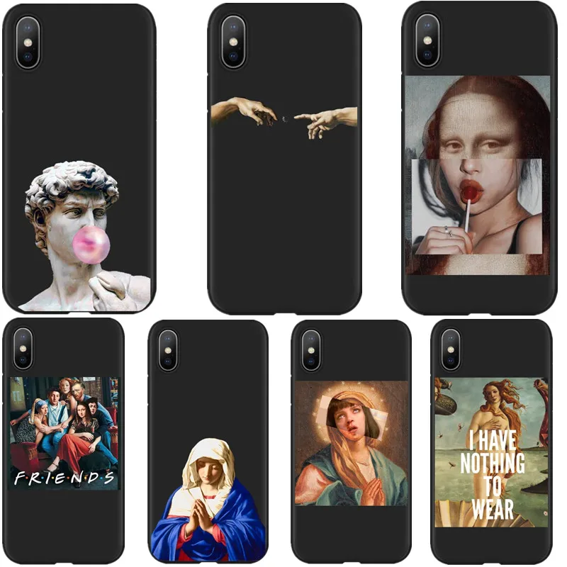 

Art Fresco Michelangelo Creation of Adam Soft Silicone Phone Case For iPhone 11 Pro MAX 5 5s Se 6 6s 7 8 Plus X XR XS MAX Cover
