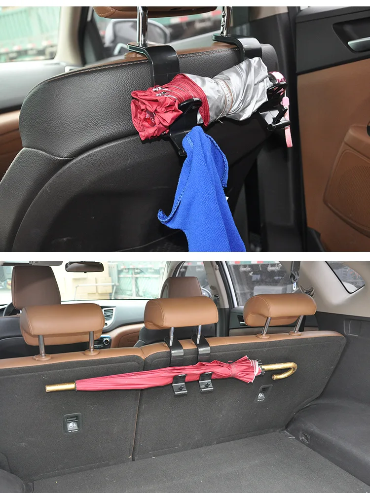 Crochets simples de siège arrière de voiture pièces intérieures de voiture sac de rangement Crochets simples de siège arrière de voiture pièces intérieures de voiture sac de rangement