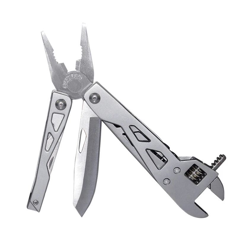 

Portable Multi-function Tool Adjustable Wrench Outdoor Hand Tool Folding Pliers Mini Screwdriver Home Travel Steel Tool Pliers