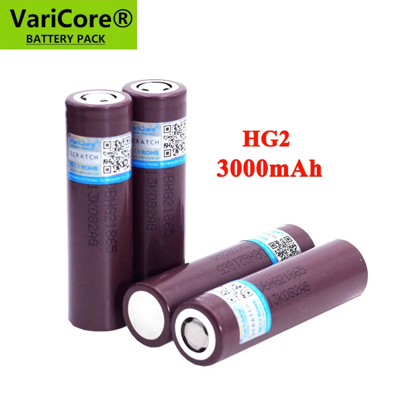 VariCore 100% New Original HG2 18650 3000mAh battery 3.6V discharge 20A dedicated Electric toy flashlight batteries | Электроника