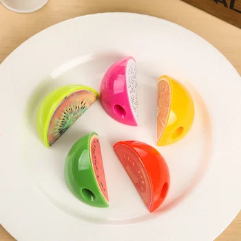 

Kawaii Fruit Hand Pencil Sharpener Child Fanny Stationery School Supplies Papeleria Taille Crayon Tempera New Arrival