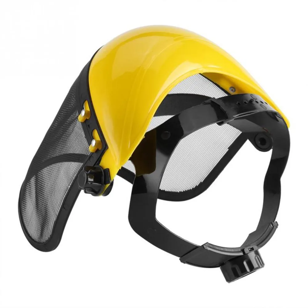 Защитная маска для шлема, косилка, сетчатая защитная маска для лица, Взрывозащищенная маска, Противоударная поверхность, защитная маска
